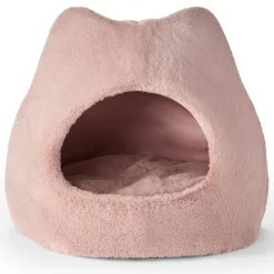 Meow Dusty Rose Chalet Cat Bed