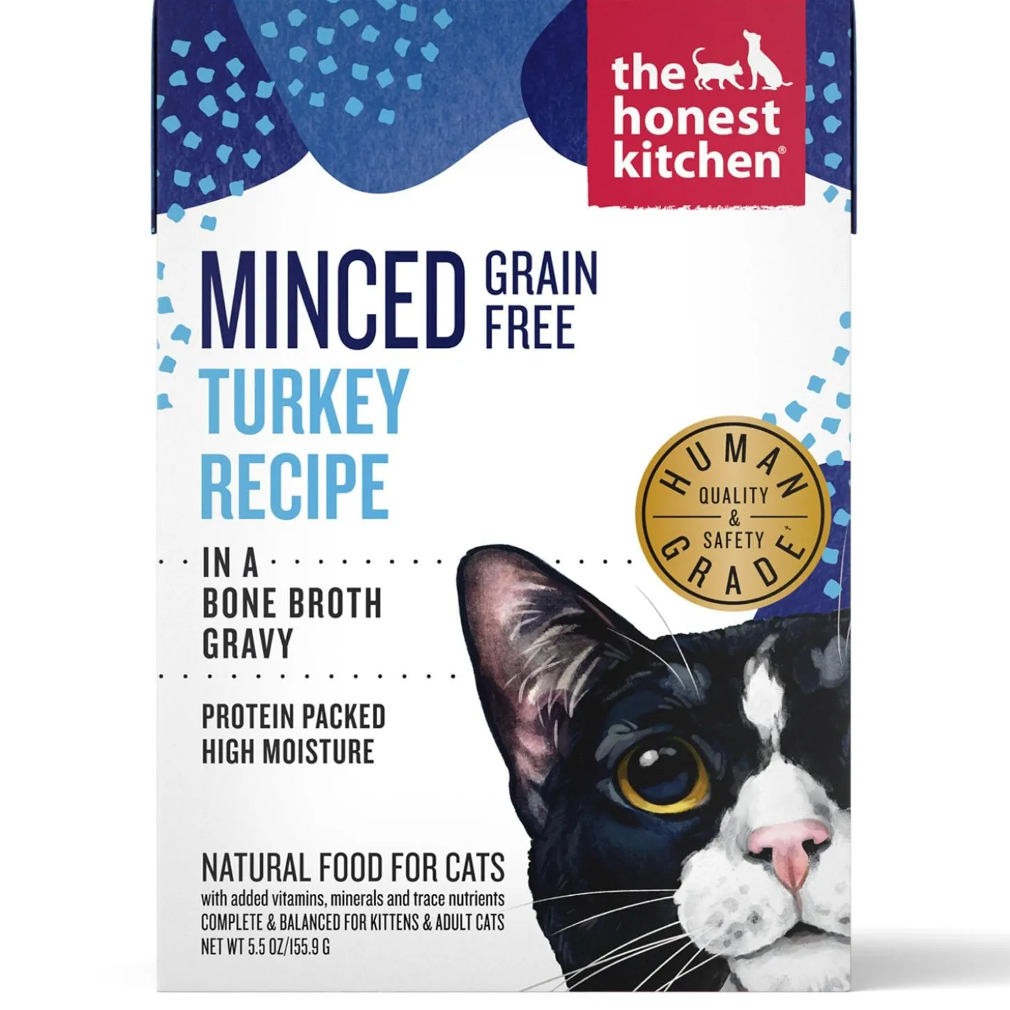 Minced Turkey in Bone Broth Gravy Recipe Cat Food