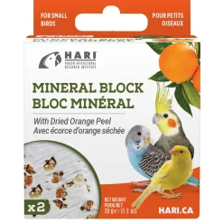 Mineral Block with Dried Orange Peel for Small Birds
