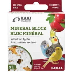 Mineral Block with Dried Apples for Small Birds