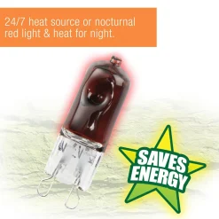 Mini Halogen Night Red Bulb 50W