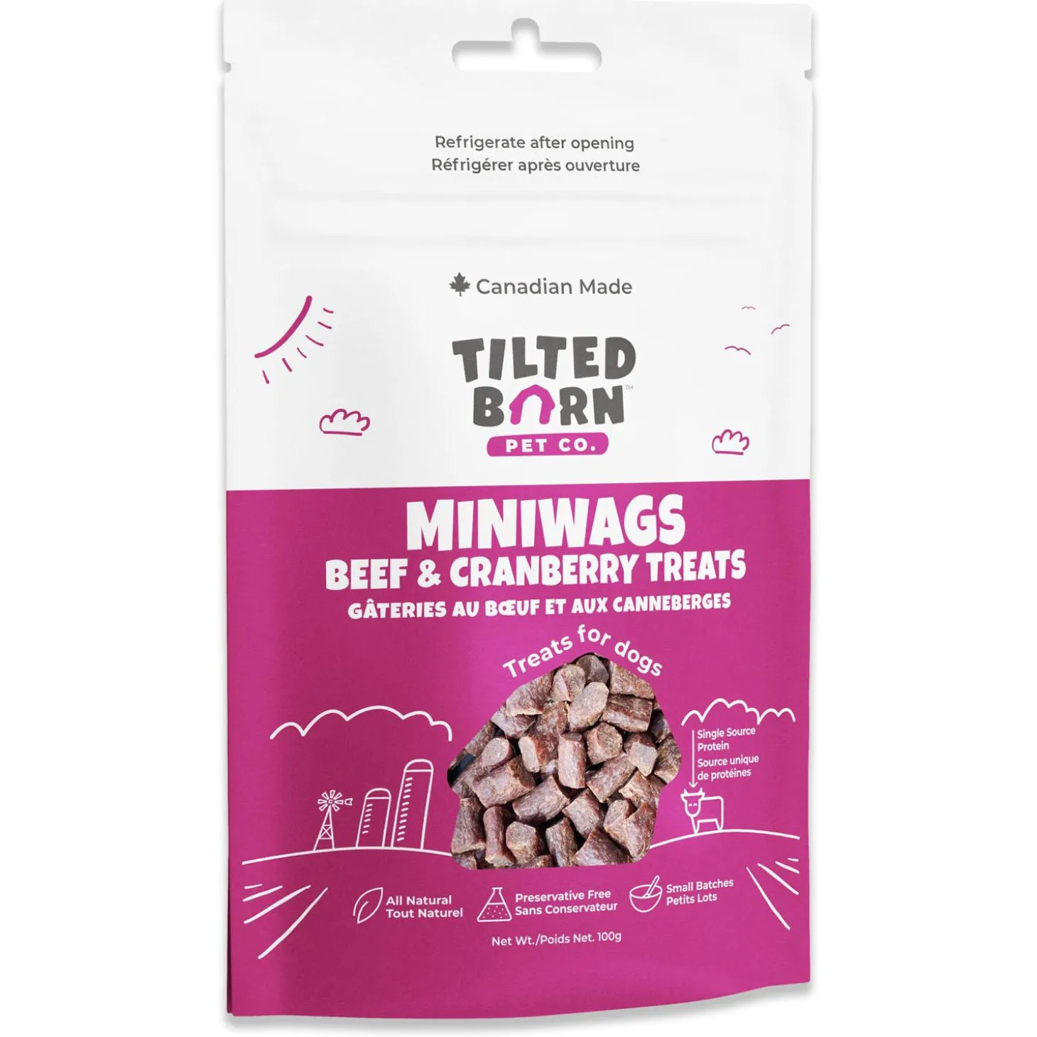 Miniwags Beef & Cranberry Dog Treats