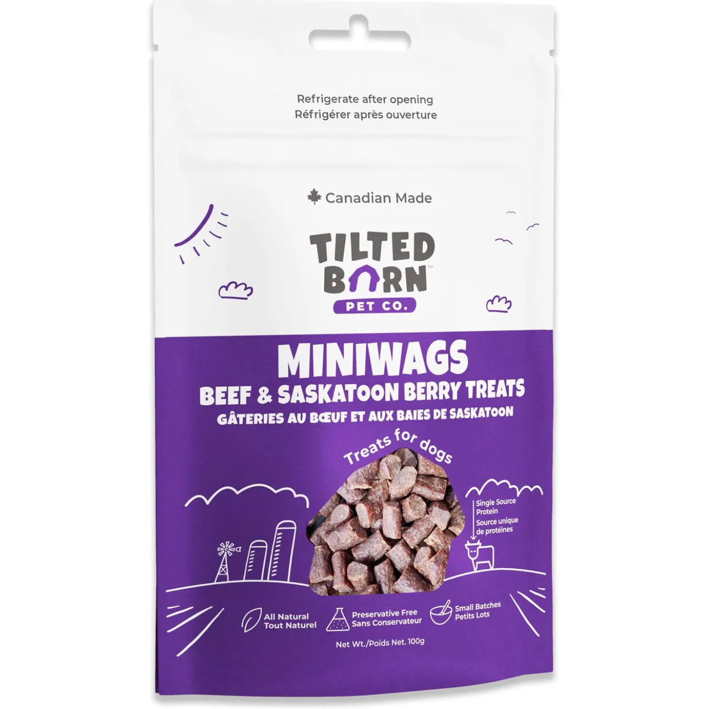Miniwags Beef & Saskatoon Berry Dog Treats