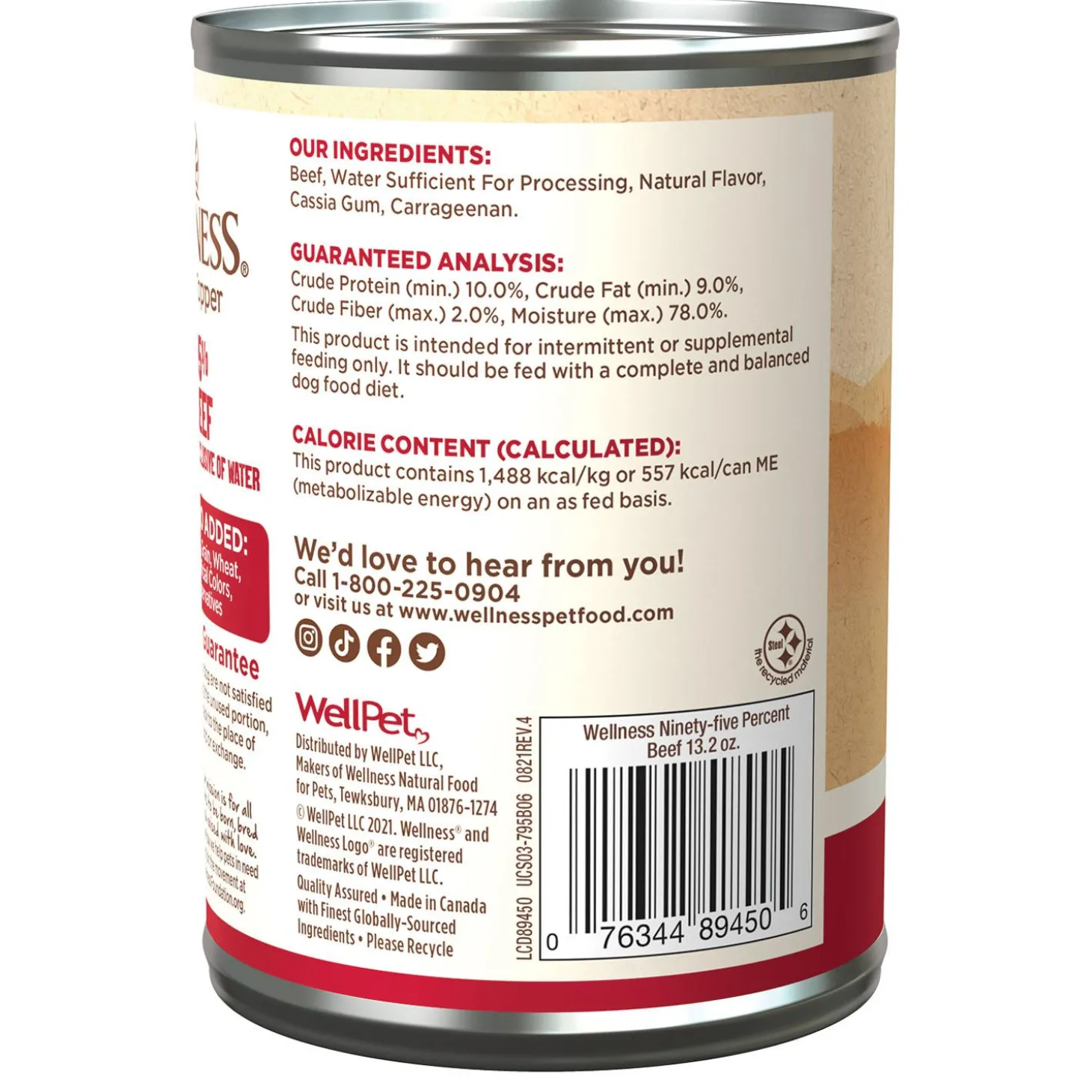 Mixer or Topper 95% Beef Pate Dog Food