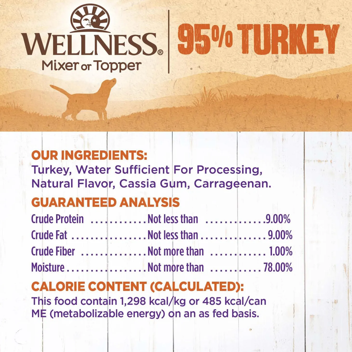 Mixer or Topper 95% Turkey Pate Dog Food