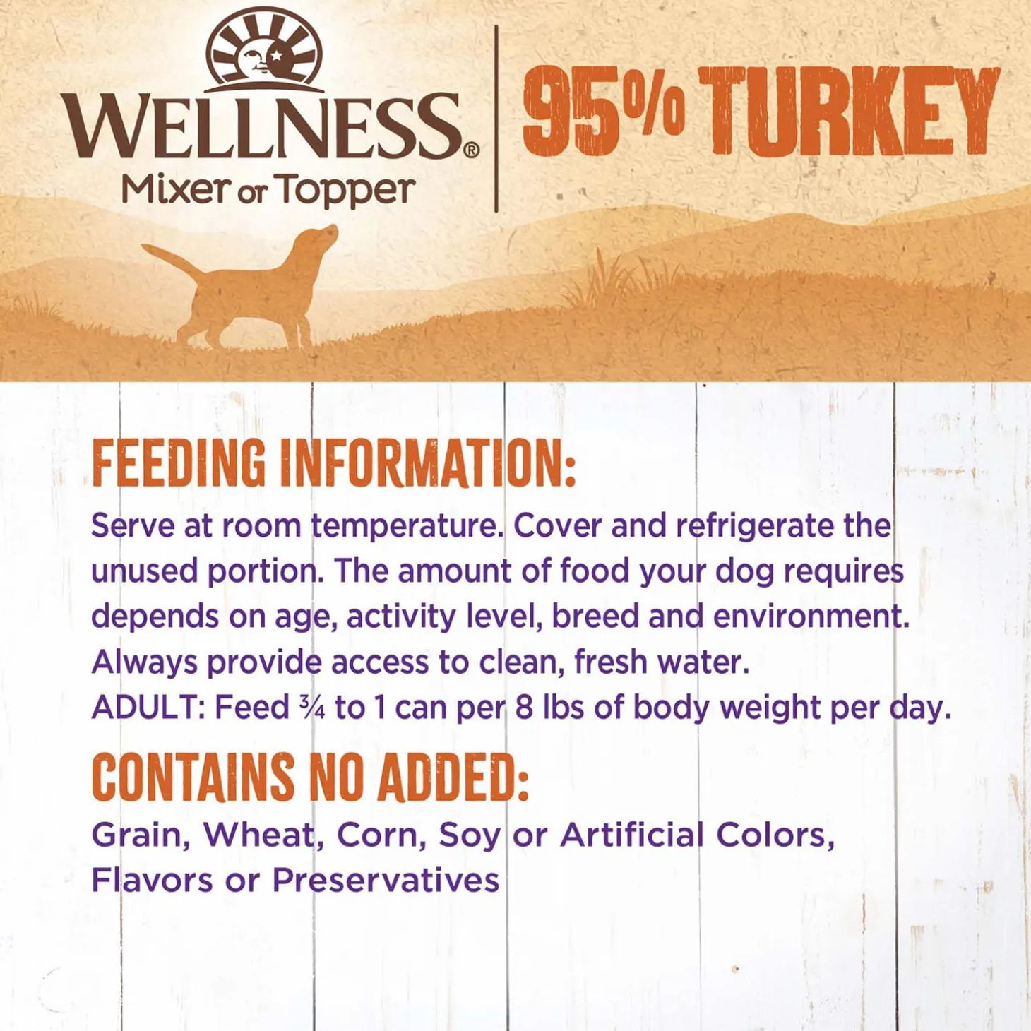 Mixer or Topper 95% Turkey Pate Dog Food