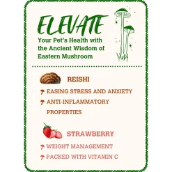 Mushroom Bone Broth Reishi & Strawberry Dog & Cat Meal Topper