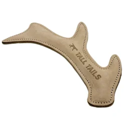 Natural Leather Antler Dog Toy