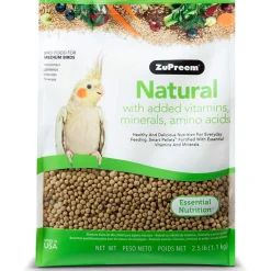 Natural with Added Vitamins, Minerals, Amino Acids Medium Bird Food