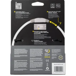 NiteHowl Grey Bandana Disc-O Select Rechargeable LED Safety Necklace