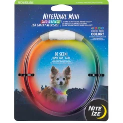 NiteHowl Mini Rechargeable LED Safety Necklace - Disc-O Select
