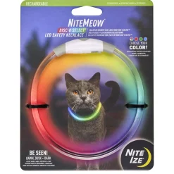 NiteMeow LED Safety Disc-O Select Necklace