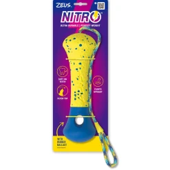NITRO Weighted Buoy with Rope Dog Toy