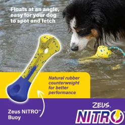 NITRO Weighted Buoy with Rope Dog Toy