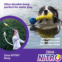 NITRO Weighted Buoy with Rope Dog Toy