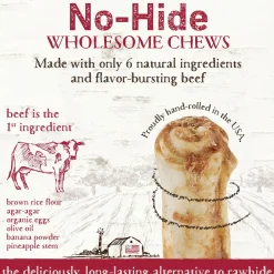 No-Hide Grass-Fed Beef Natural Rawhide Alternative Dog Chew