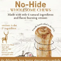 No-Hide Grass-Fed Venison Natural Rawhide Alternative Dog Chew