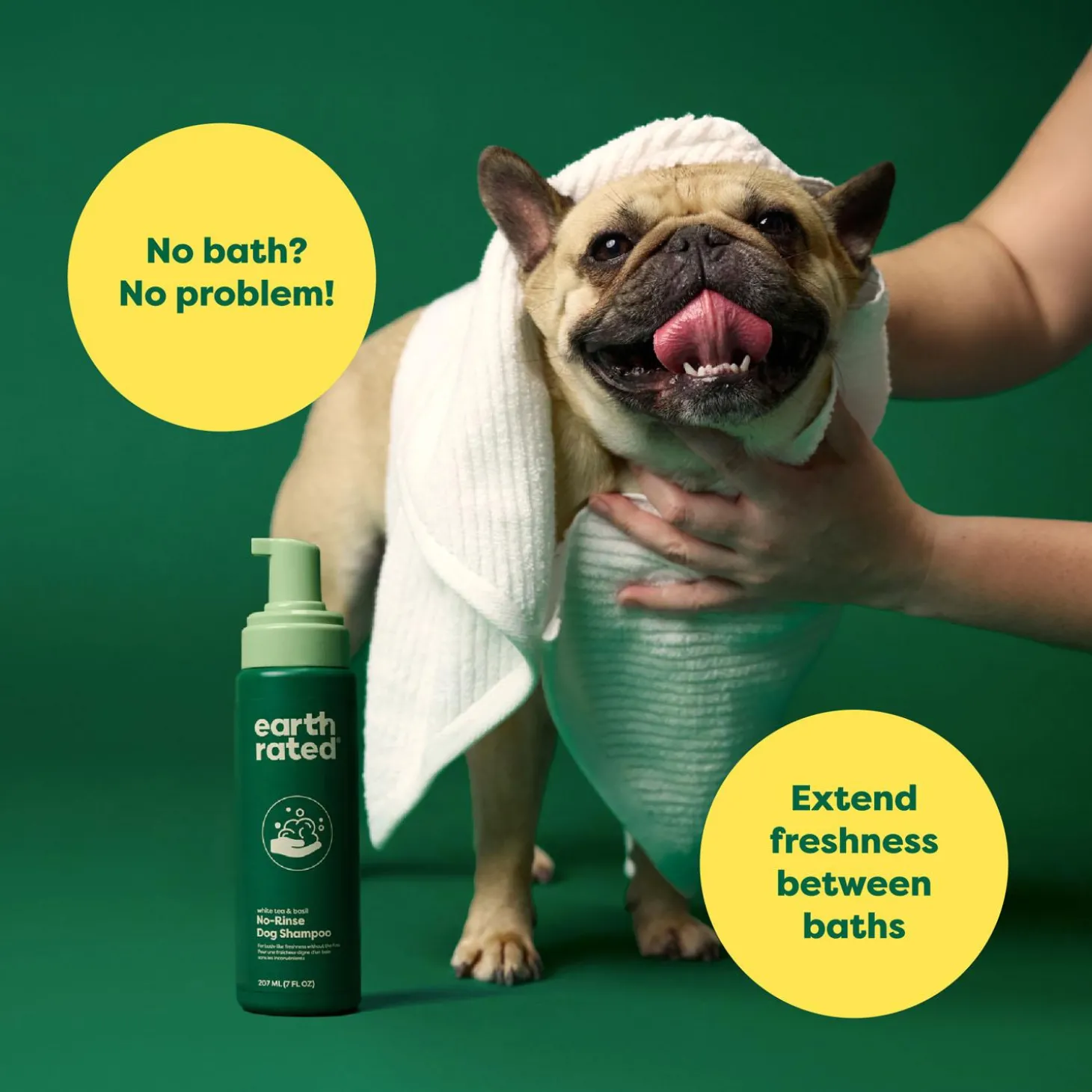 No-Rinse White Tea & Basil Dog Shampoo