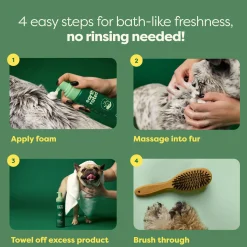 No-Rinse White Tea & Basil Dog Shampoo