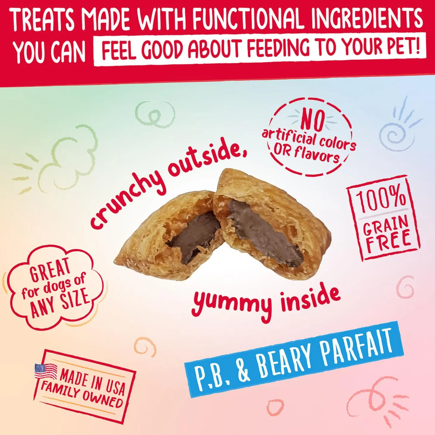 Nuggets P.B. & Beary Parfait Dog Treats