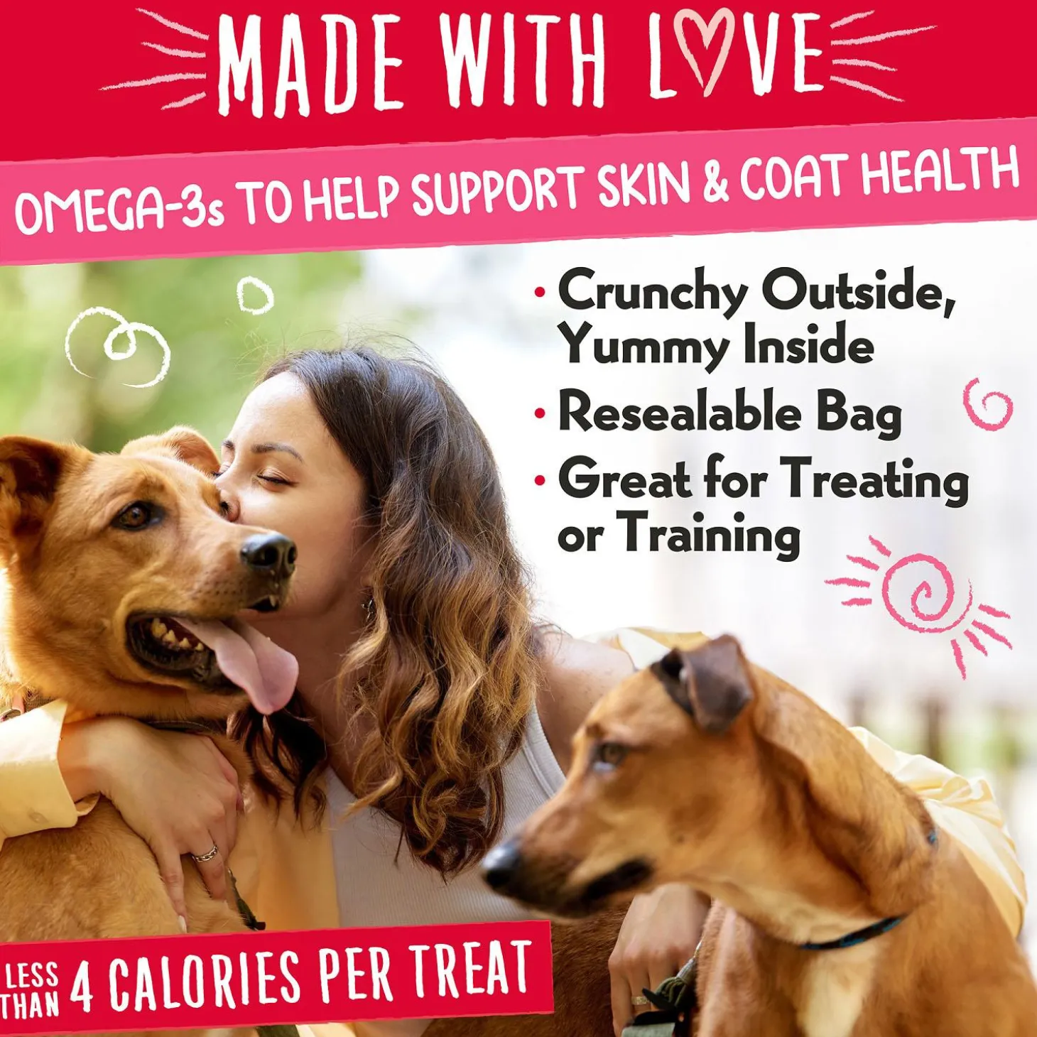 Nuggets Straw-Beary Swirl Dog Treats