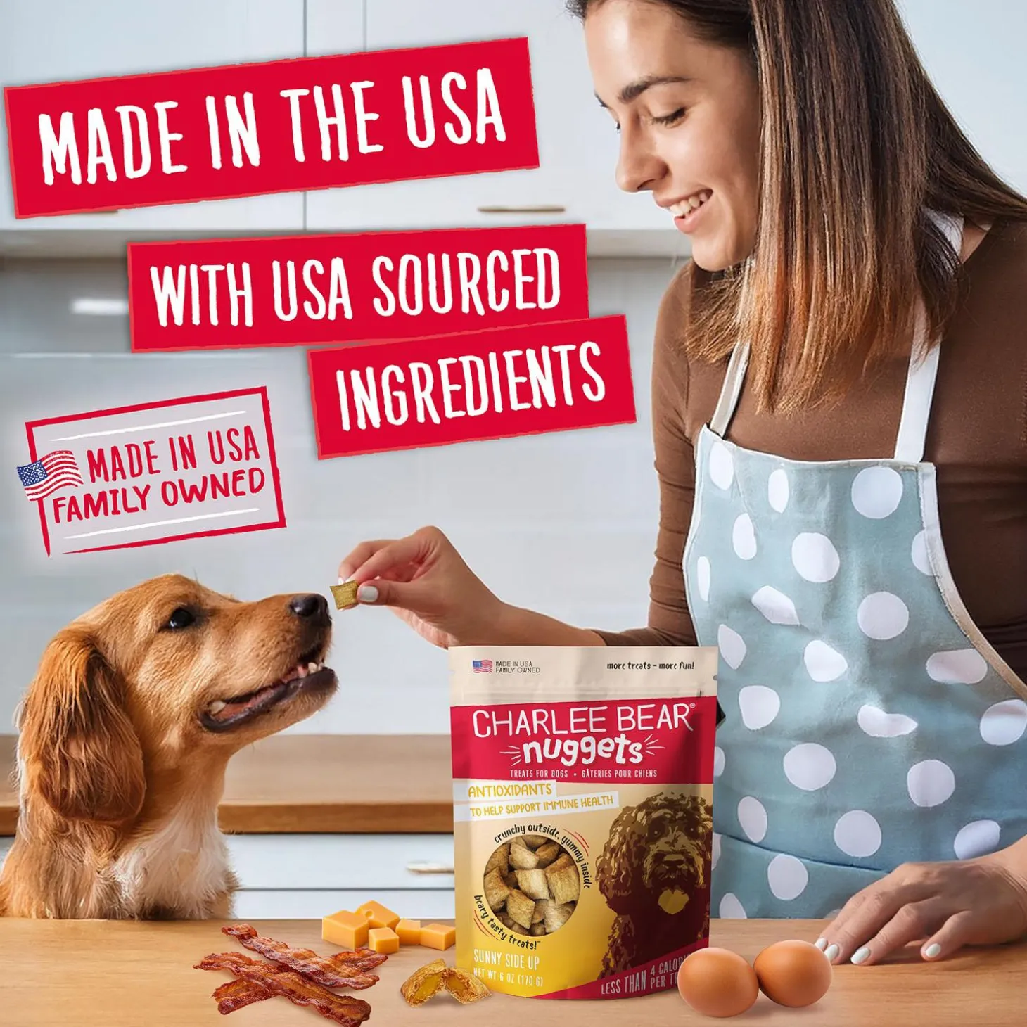 Nuggets Sunny Side Up Dog Treats