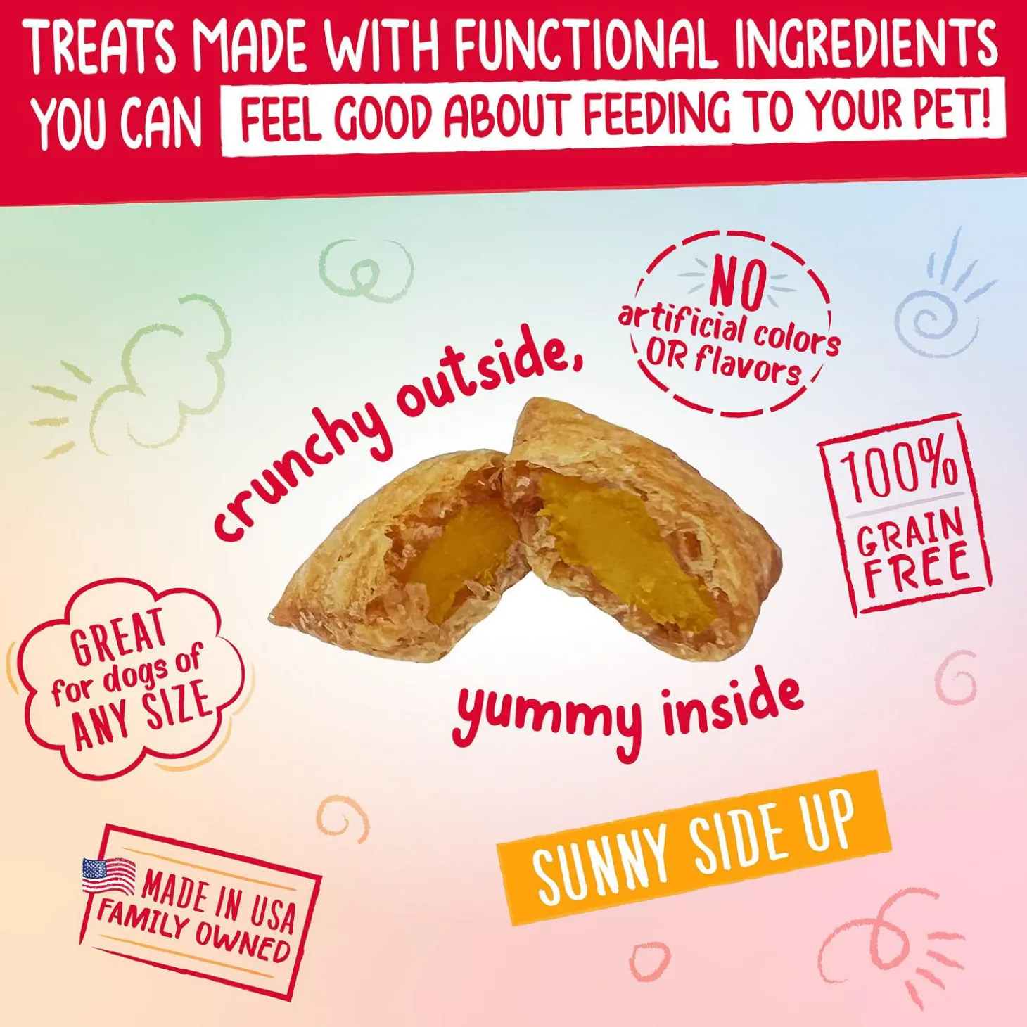 Nuggets Sunny Side Up Dog Treats