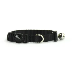Nylon Adjustable Breakaway Black Cat Collar