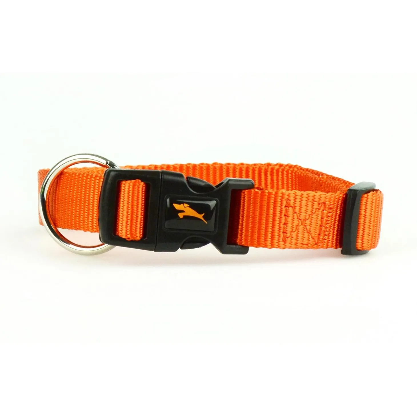 Nylon Adjustable Dark Orange Dog Collar