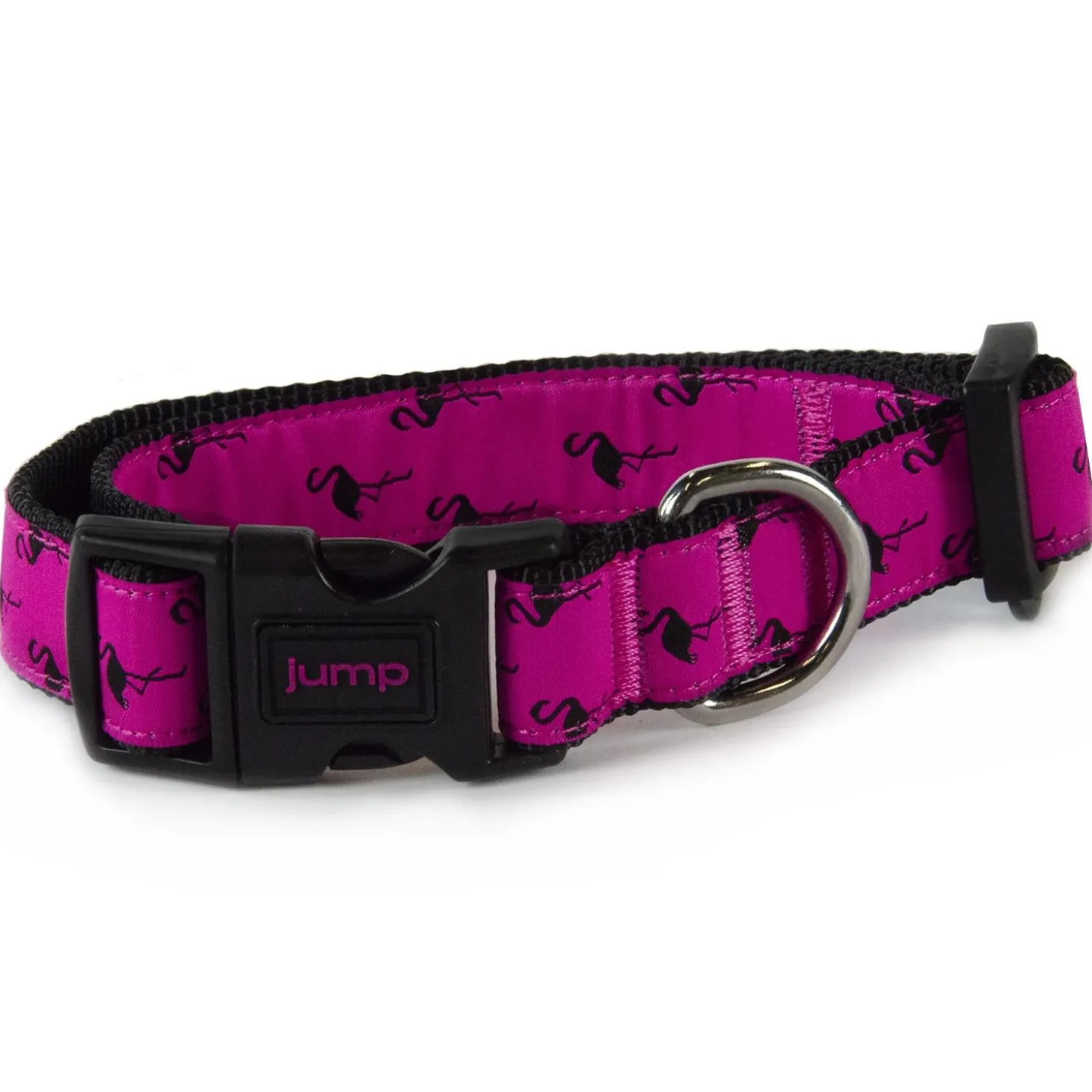 Nylon Adjustable Pink Flamingo Dog Collar