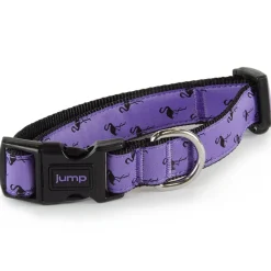 Nylon Adjustable Purple Flamingo Dog Collar