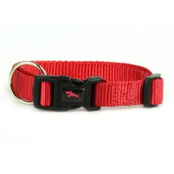 Nylon Adjustable Red Dog Collar