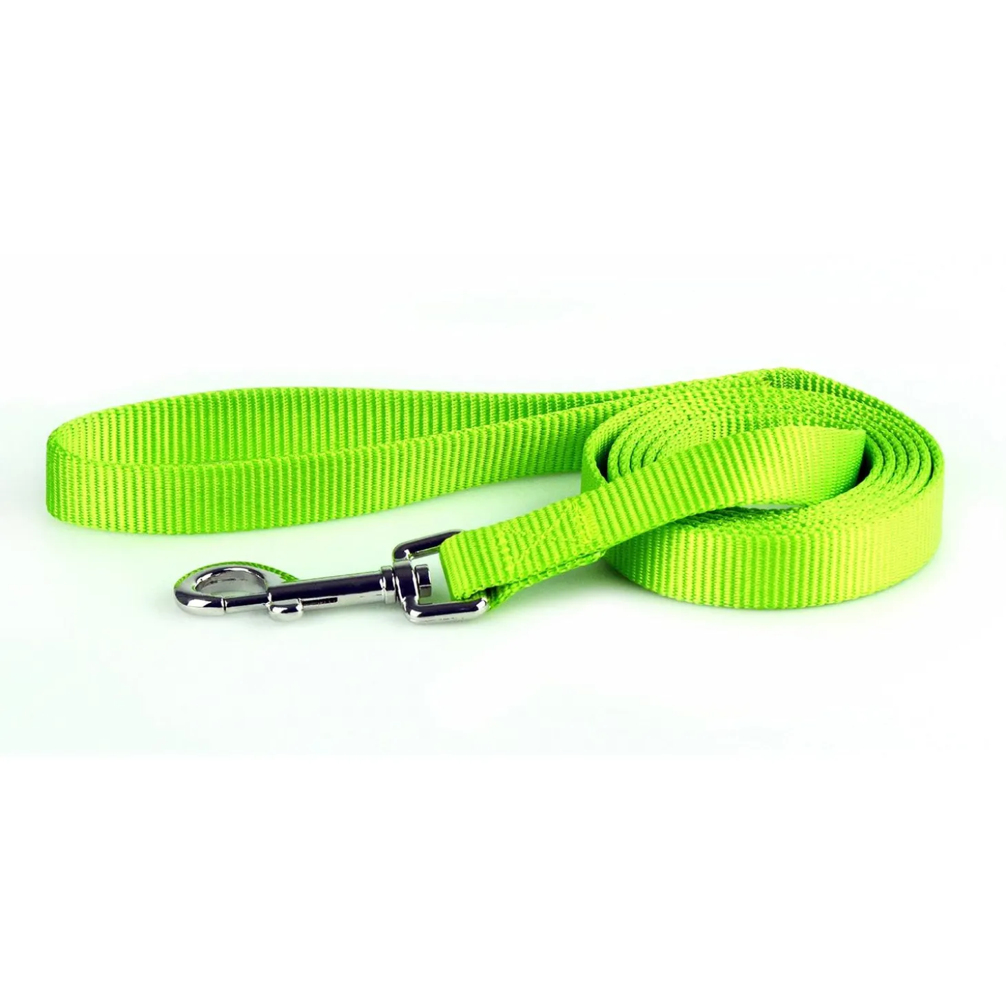 Nylon 1in Lime Green Dog Leash
