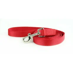 Nylon 1in Red Dog Leash