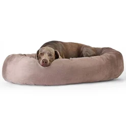 Orthopedic Donut Cuddler Tan Bed