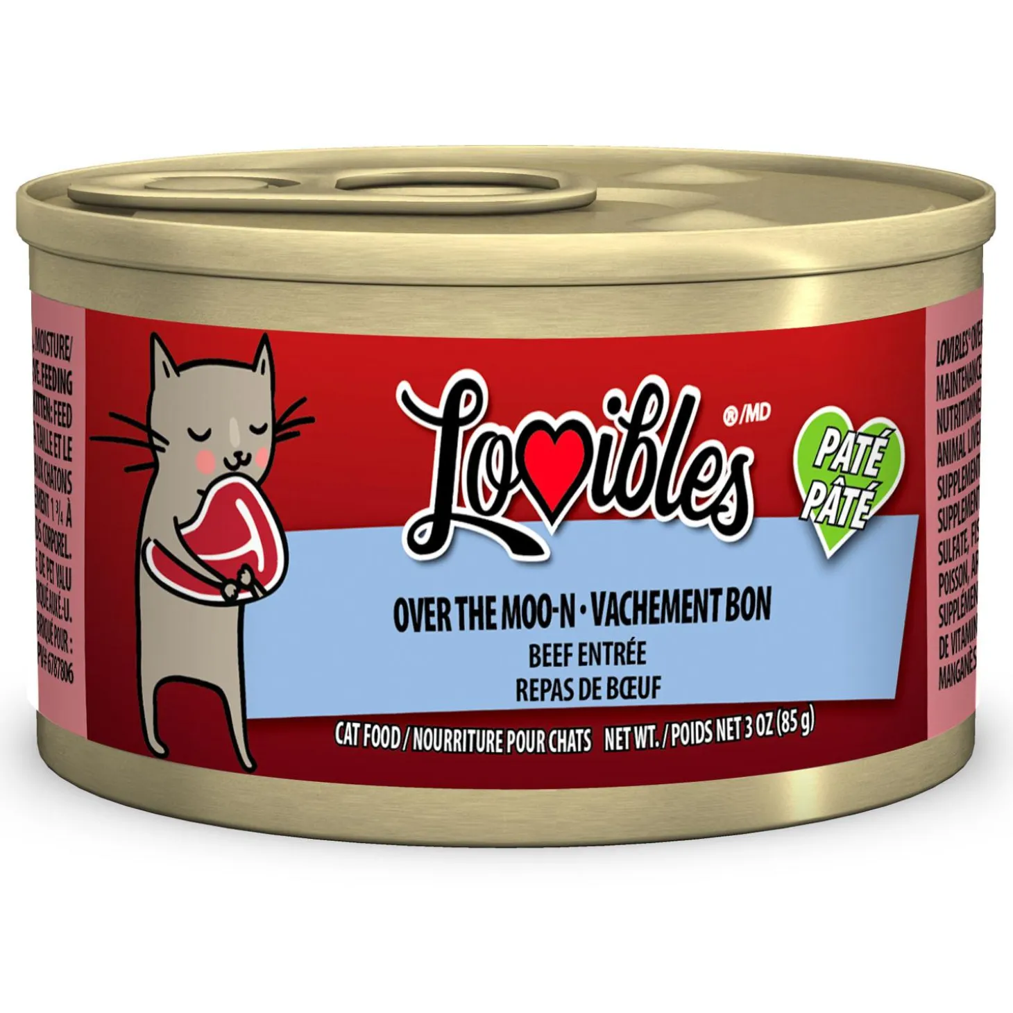Over the Moo-n Beef Entree Pate Cat Food