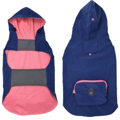 Packable Blue Poncho