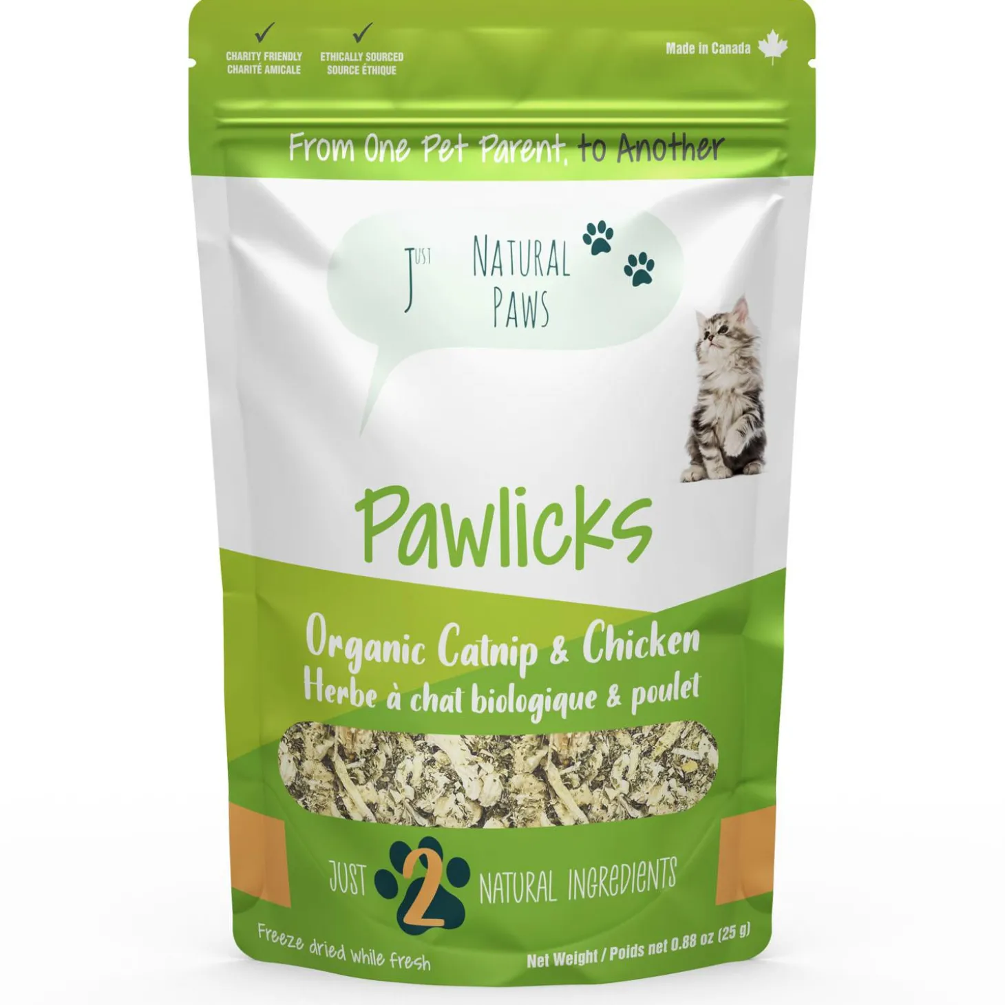 Pawlicks Organic Catnip & Chicken Cat Treats