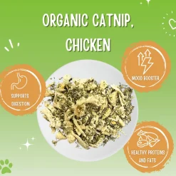 Pawlicks Organic Catnip & Chicken Cat Treats