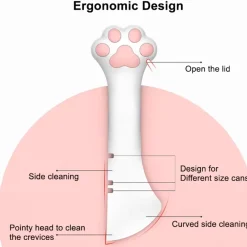 Pawsome Kitty Meal Set Pink Can Cover & Opener