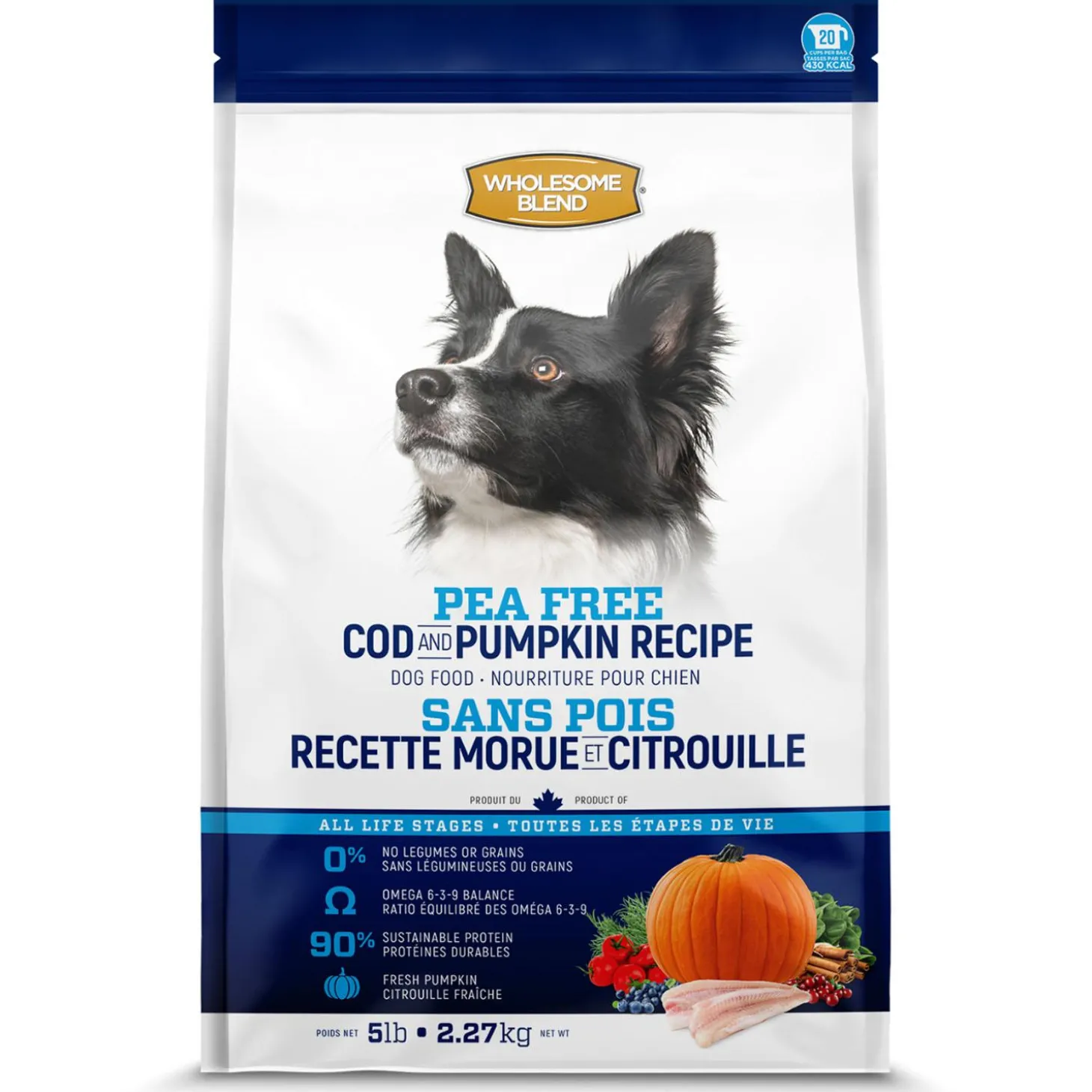 Pea Free Cod & Pumpkin Recipe Dog Food