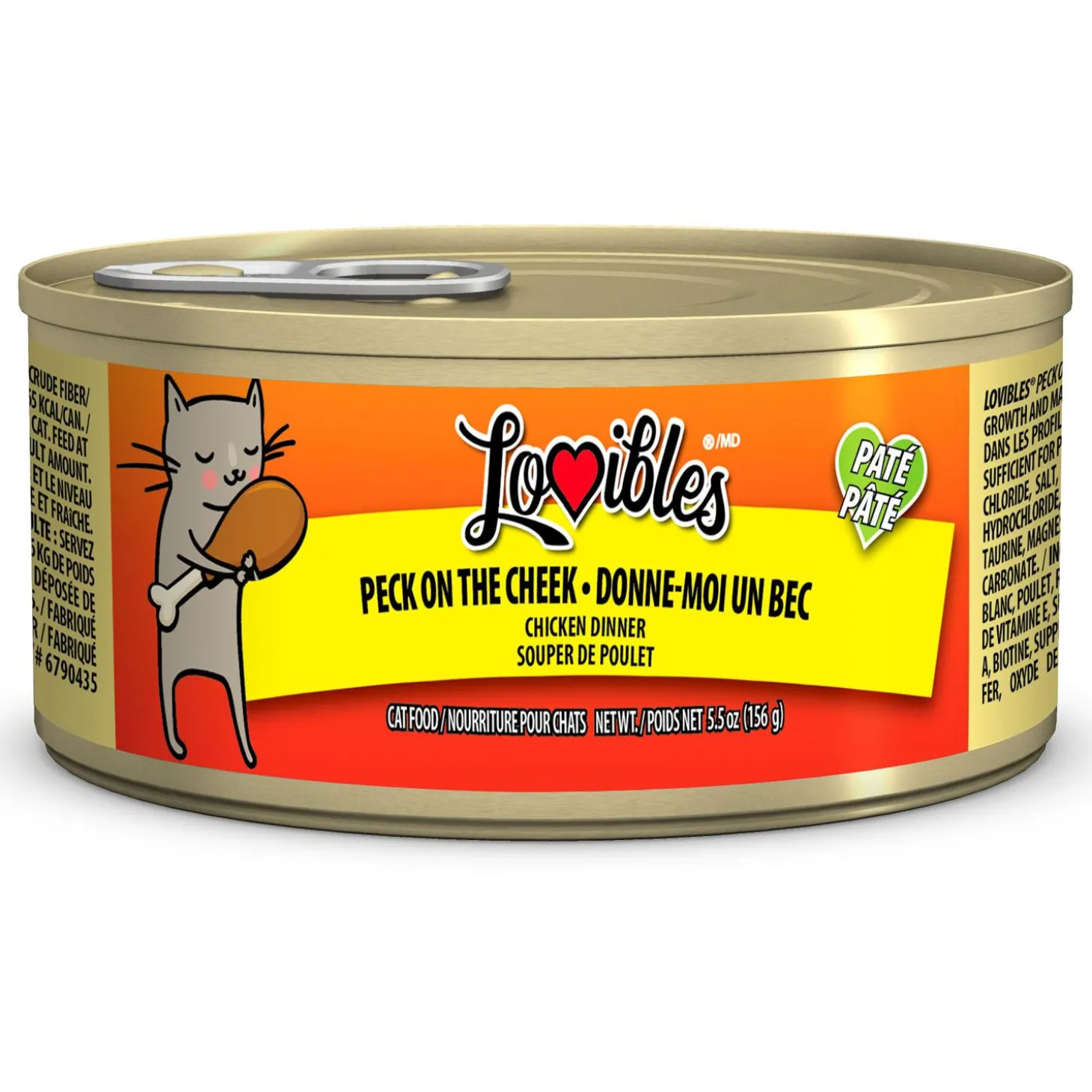Peck on the Cheek Chicken Dinner Pate Cat Food