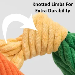 Penelope Pig HuggleFleece FlufferKnottie Plush Dog Toy