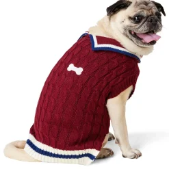 Peter Pan Knit Maroon Sweater