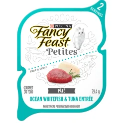 Petites Ocean Whitefish & Tuna Entree Pate Adult Cat Food