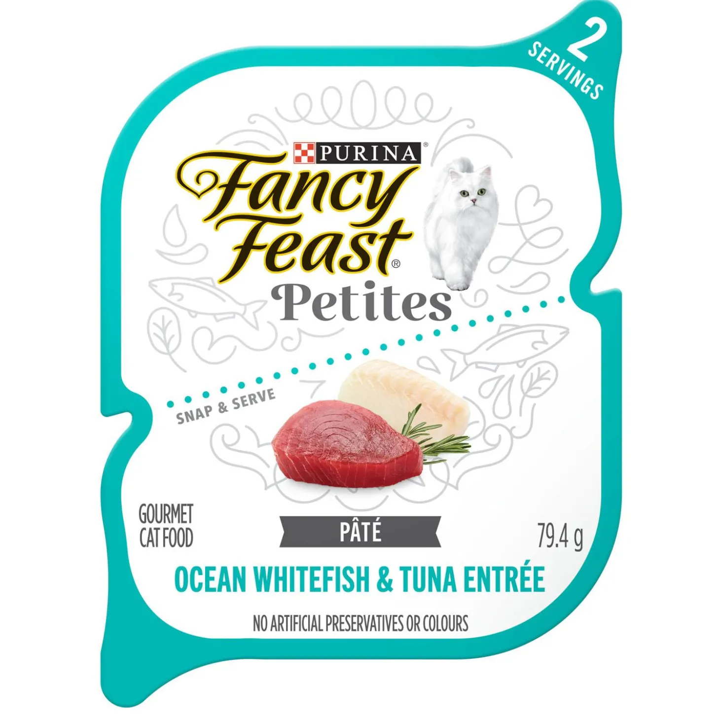 Petites Ocean Whitefish & Tuna Entree Pate Adult Cat Food