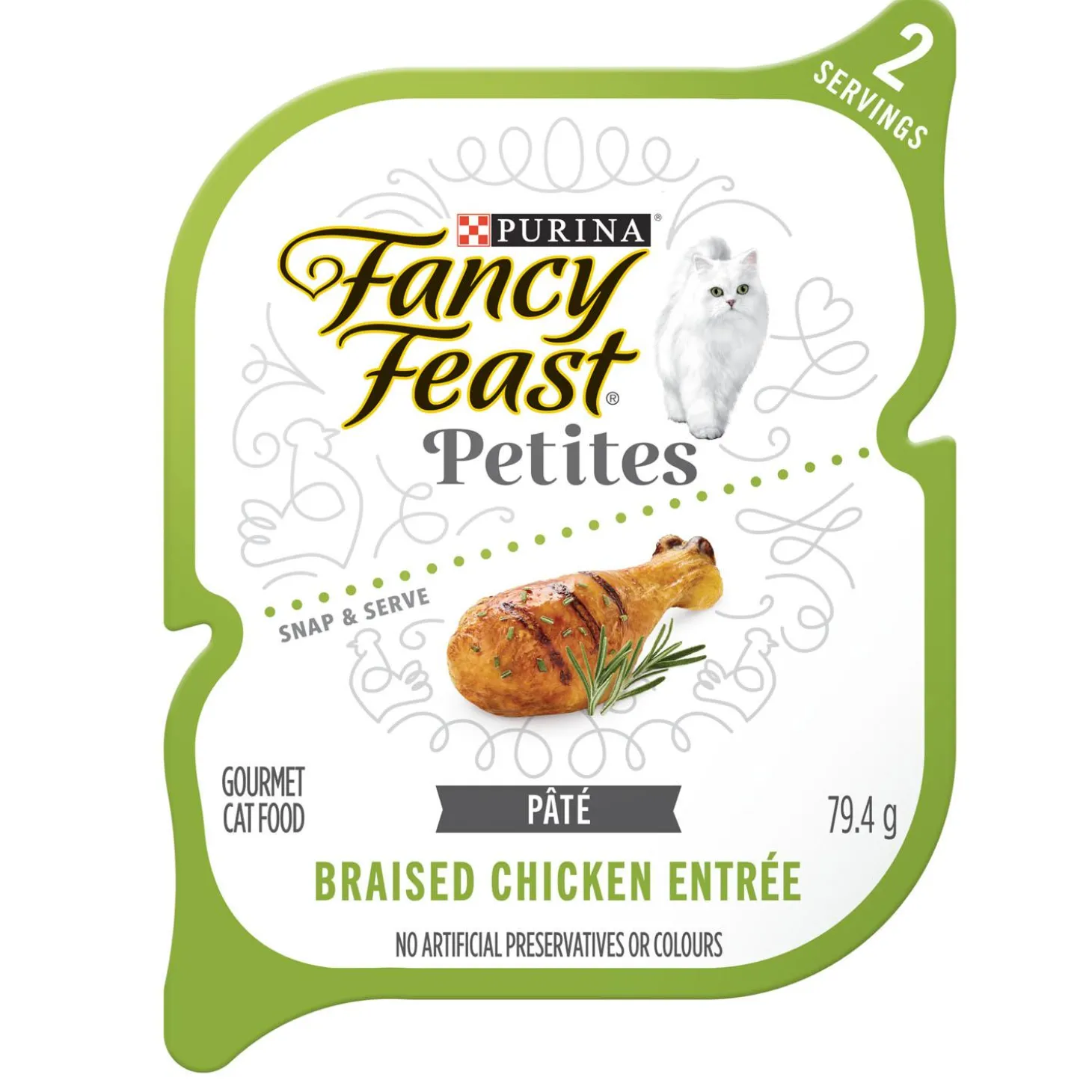 Petites Pate Braised Chicken Entree Pate Adult Cat Food
