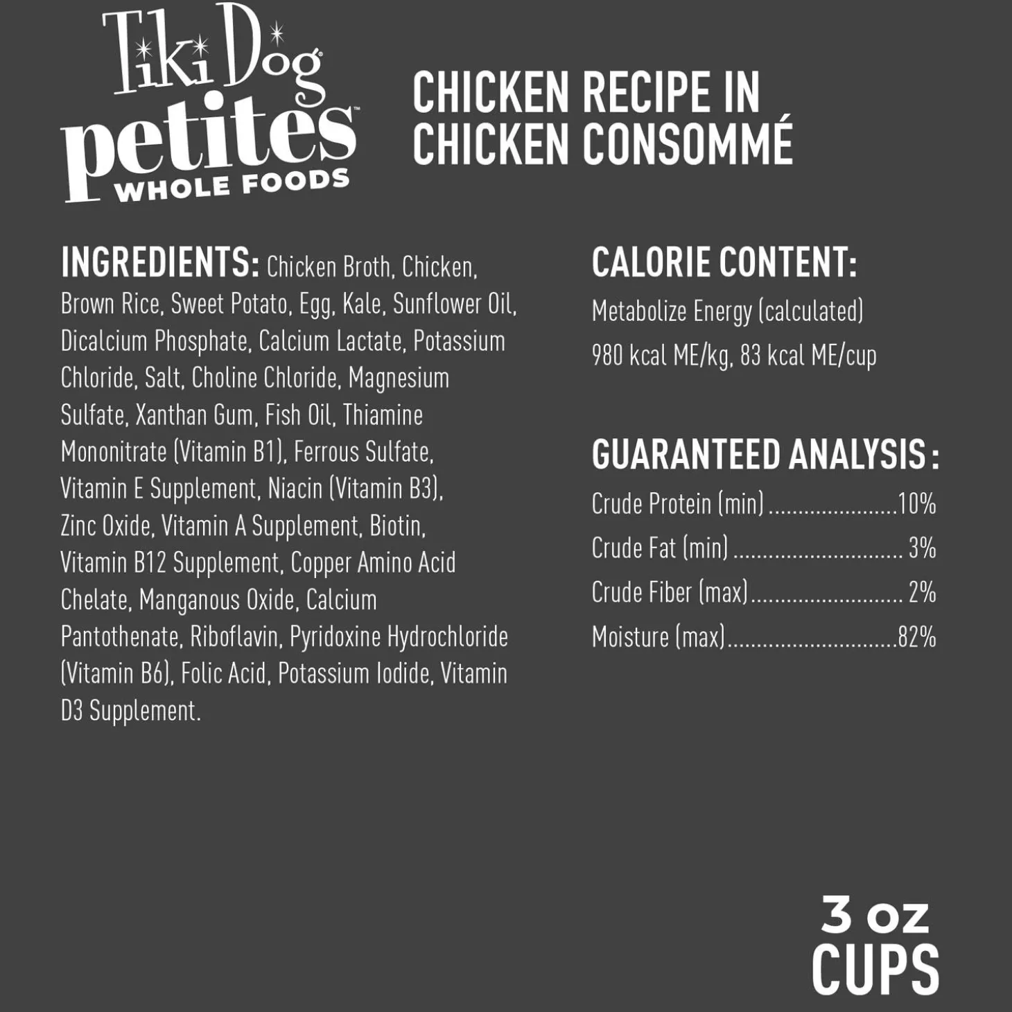Petites Whole Foods Chicken Recipe in Chicken Consomme Adult Dog Food