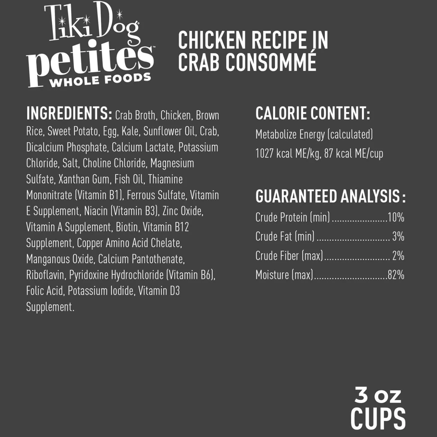 Petites Whole Foods Chicken Recipe in Crab Consomme Adult Dog Food