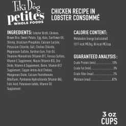 Petites Whole Foods Chicken Recipe in Lobster Consomme Adult Dog Food